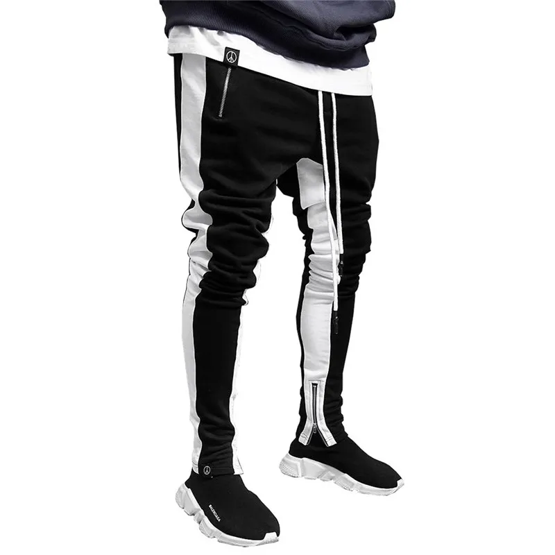 Спортивные брюки мужские штаны для бега фитнес спортивные брюки обтягивающие брюки мужские уличные Леггинсы Спортивная одежда тренировка Мужские штаны Jogger - Цвет: A1