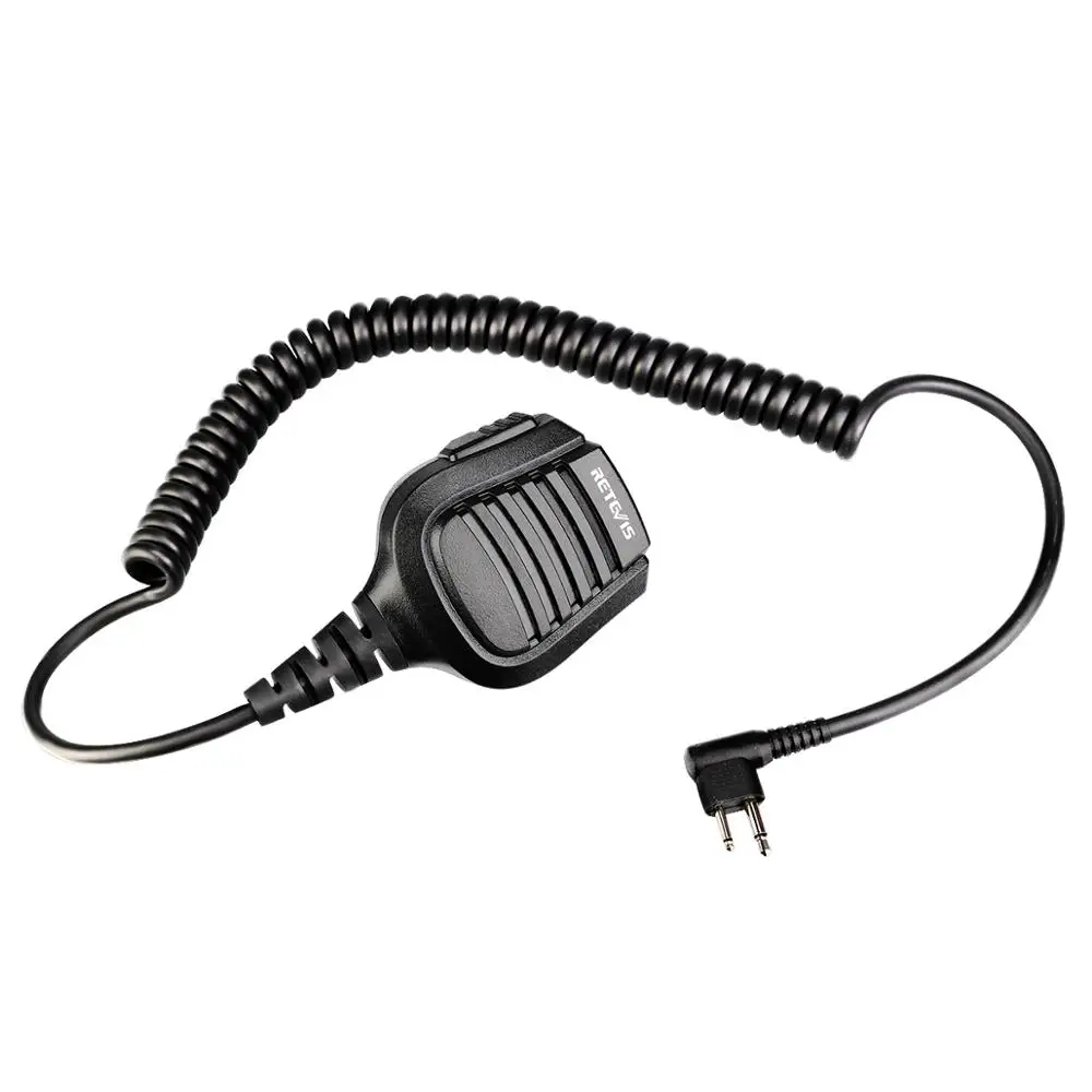 Черный Retevis 2 контактный динамик микрофон для Motorola GP68/GP88/GP300/GP2000/CT150 двухстороннее радио