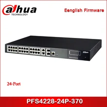Сетевой видеорегистратор Dahua PFS4228-24P-370 24-Порты и разъёмы коммутатор питания через ethernet Поддержка IEEE802.3af, IEEE802.3at стандарт