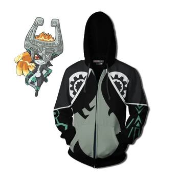 

New Midna 3D Print sweatshirt Cosplay Costume Women Men Couple zipper Hoodies Top Clothing New
