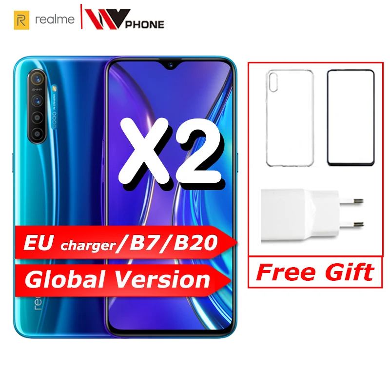  realme X2 Global version Moblie Phone 6.4'' Full Screen Snapdragon 730G 64MP Camera NFC 30W Fast Ch - 4000334692396