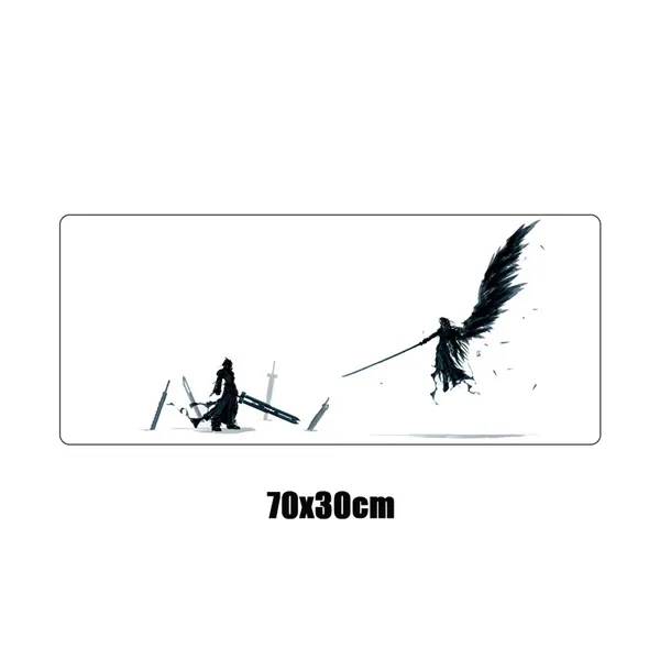 70x30cm Большой игровой коврик для мыши Final Fantasy Duel XXL коврик мыши с фиксируемым краем прочный нескользящий коврик для клавиатуры стол для портативного компьютера ноутбука коврик - Цвет: 70x30cm