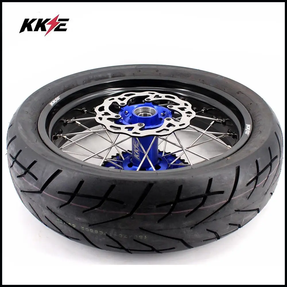 3 5/4 25 Spoked Super moto Wheels CST обод шины Набор для HUSABERG FE FC 250 350 450 501 2004 2014 Supermotard диски