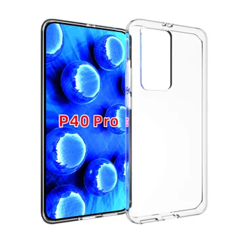 

100pcs/lot High quality transparent smooth Soft TPU Cover Case for Huawei P40 Pro