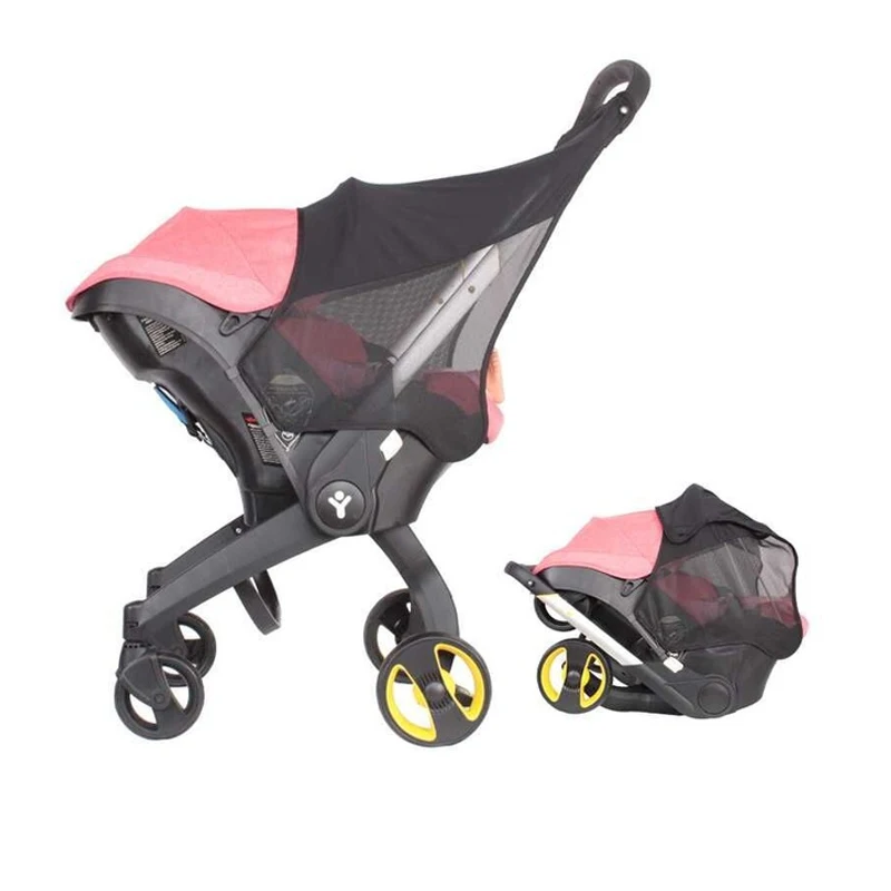 4 in 1Carseat Stroller Accessories Rain Cover Sunshade Mosquito Net waterproof Change Washing Kit for Doona | Мать и ребенок
