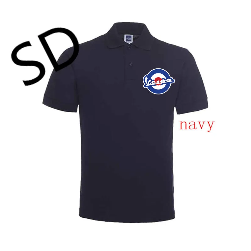 Дропшиппинг мотоцикл Vespa рубашка поло мужская camisa Polo masculina уличная поло Homme летние топы рубашка размера плюс одежда