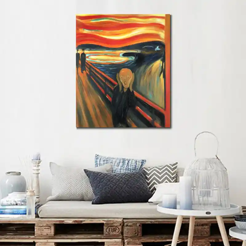 Leinwand Kunst Olgemalde Von Edvard Munch Der Schrei Abstrakte Kunst Hohe Qualitat Handgemalte Beruhmte Kunstler Kunstwerk Fur Wand Decor Paintings Of Art Painting Brushpainting Pakistan Aliexpress