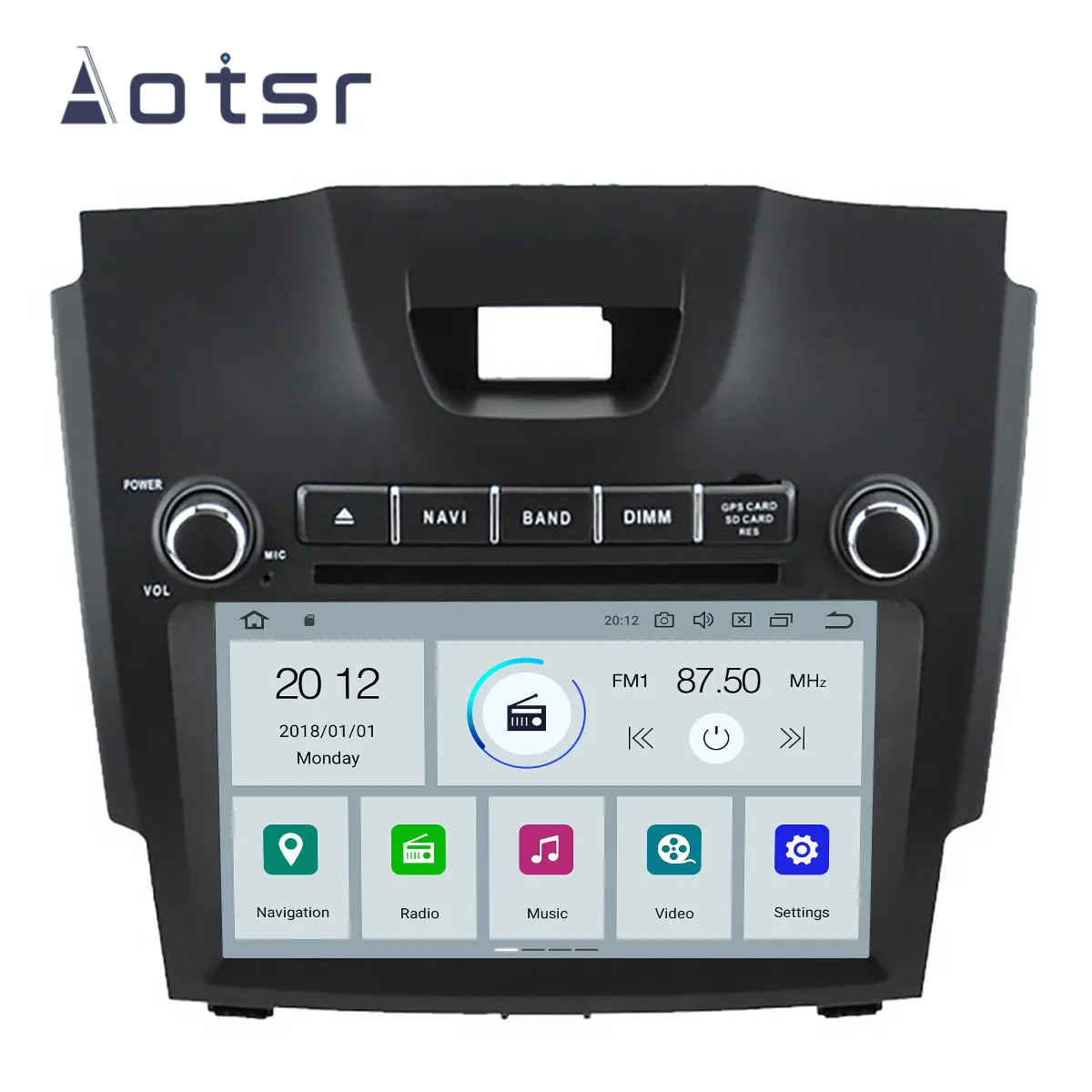 Автомобильный DVD-плеер на Android 9.1 IPS GPS-навигация радио для Chevrolet/Chevy/Holden/S10/TRAILBLAZER/ISUZU
