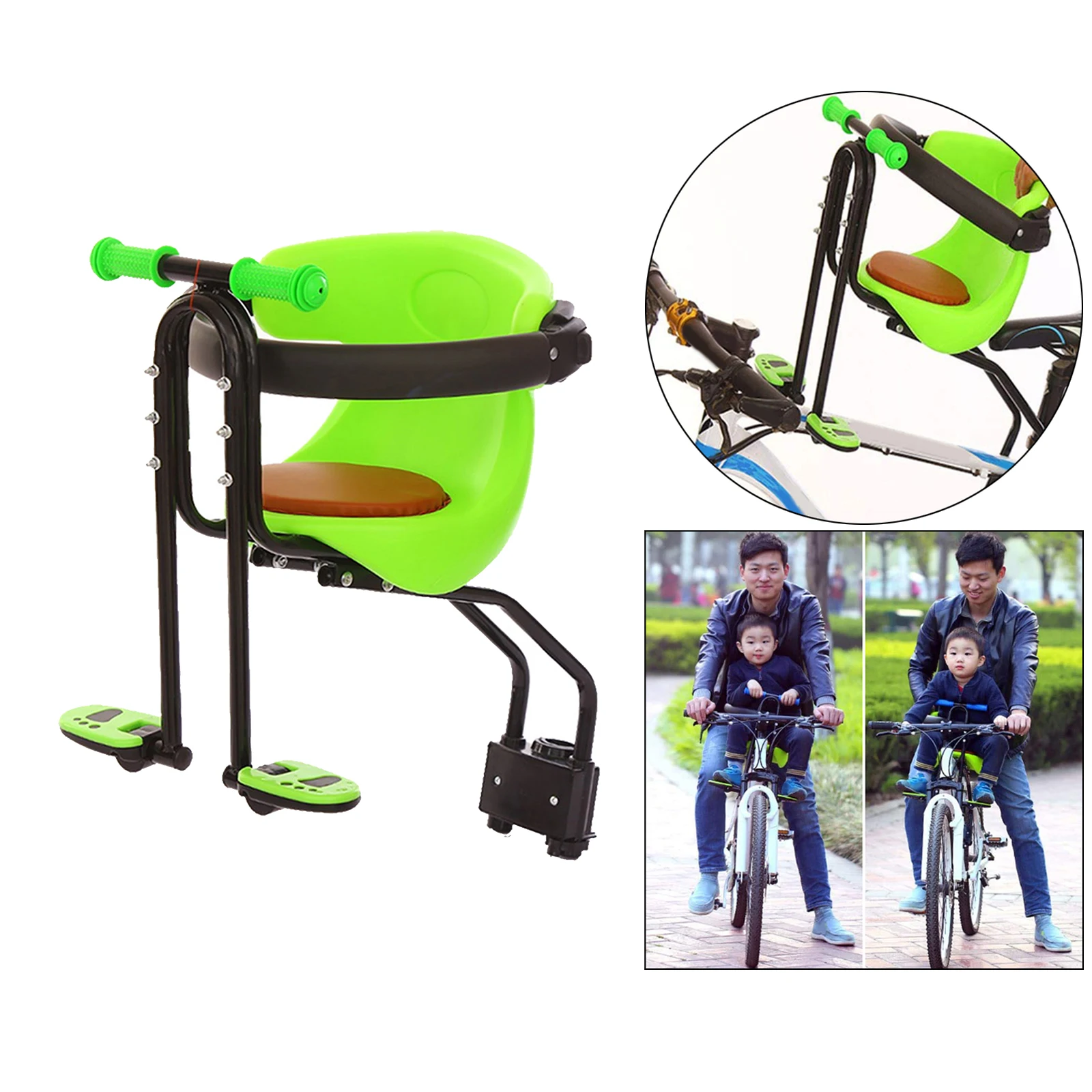 Child Bicycle Safe Baby Seat Infant Carrier Front Mount Saddle Cushion