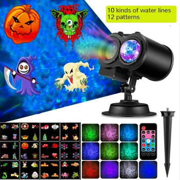 

Water Wave LED Projector Light Blueteeth USB Voice Control Music Player LED Night Light Romantic Projection Lamp Birthday
