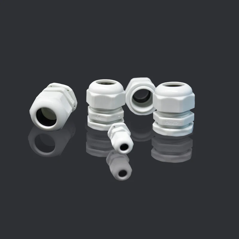 10pcs BLack Color Water-proof Nylon Plastic Cable Gland Connector for 3-21mm Cable Wire M12x1.5 M16/18/20/25/32/36/40x1.5