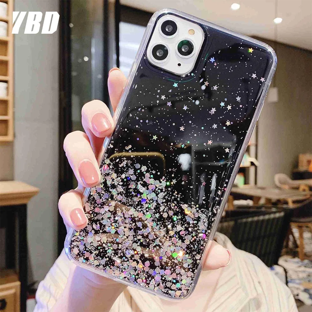 Мягкий блестящий чехол YBD для iPhone 11 чехлы pro xs max xr x 6 S 7 8 Plus s | Мобильные телефоны и