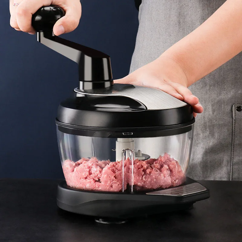 Домашняя мясорубка измельчитель Ручной Кухонный комбайн резак для овощей яичный