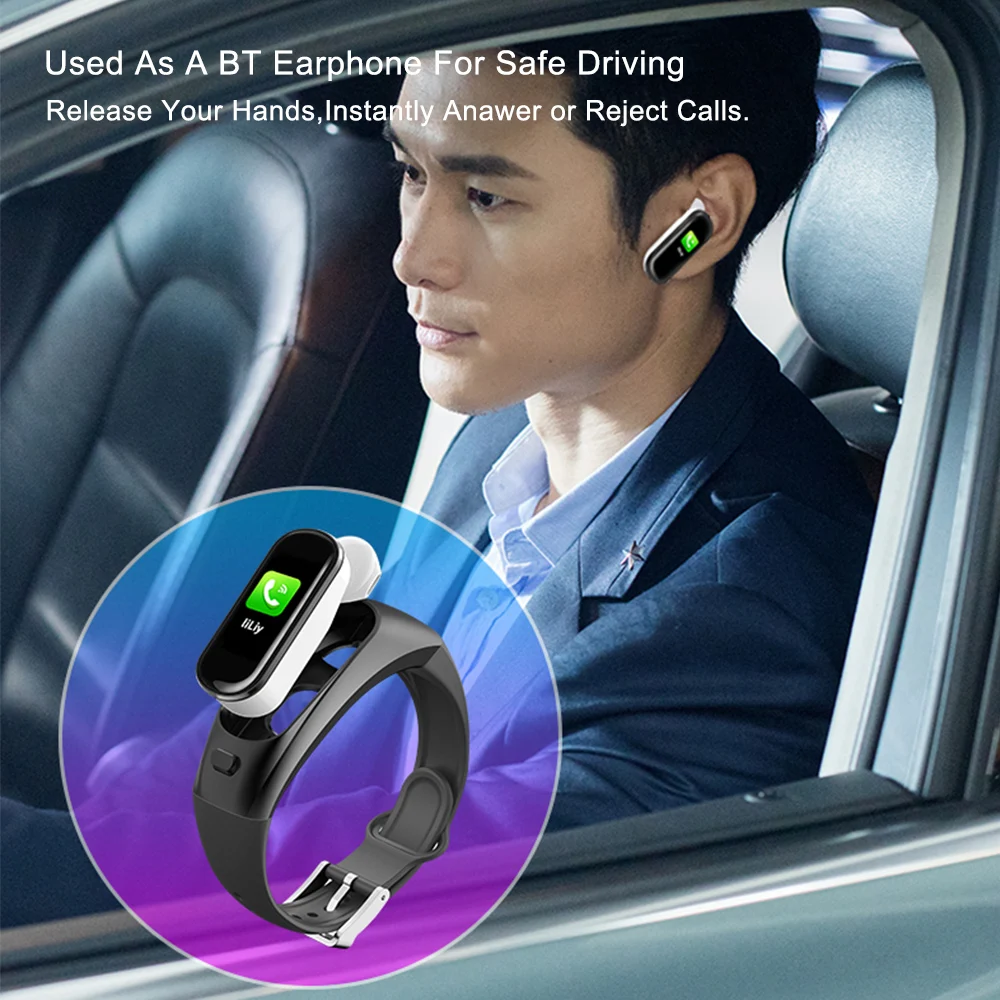 Спортивные Bluetooth наушники H109, часы, водонепроницаемые, для бега, фитнеса, Смарт-часы, пульсометр, контроль артериального давления, смарт-браслет