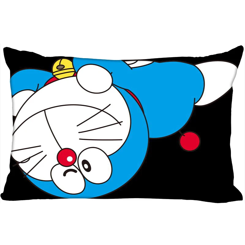 Горячие Doraemon печатных атласные Наволочки две стороны Стандартный шелк мягкий прямоугольник на молнии наволочка больше размер логотип - Цвет: 15