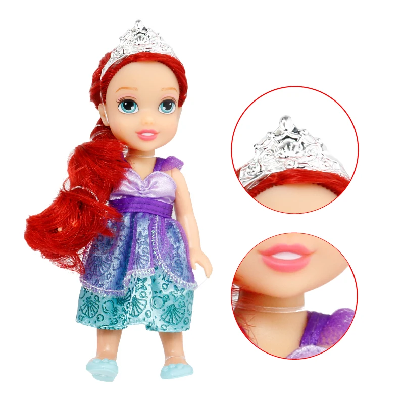 Hasbro Дисней Принцесса мини куклы украшения Белоснежка фигурка модель куклы девушки подарочный набор игрушки