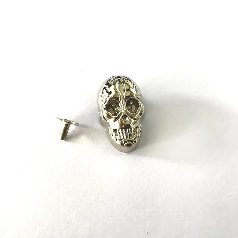 silver big AIJJU DIY 20 шт. металлический Готический Череп привидение заклепки отвертка Conchos панк-шпильки кожа ремесло сумка Пояс одежда шляпа декор обуви - Цвет: silver big