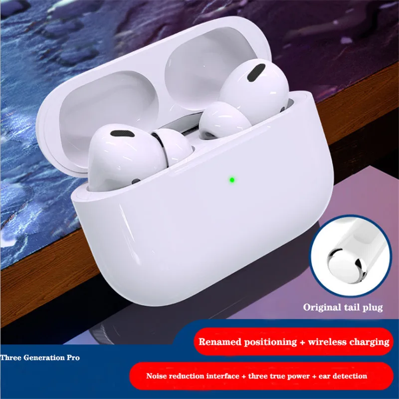 

2020 New i3 pro tws Bluetooth earphones Original 1:1 Air 3 super bass earbuds wireless charge touch earphones PK i7 i9s i12