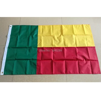 

Embroidered Sewn Benin Flag República Popular do Benin Flag World Country Flag Banner Oxford Fabric Nylon 3x5ft