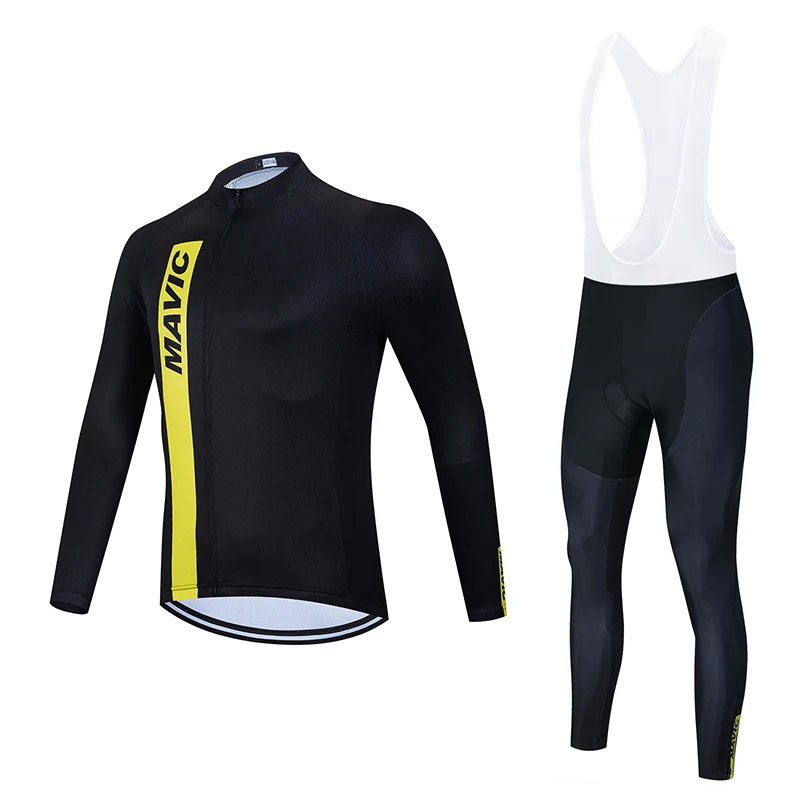 

Mavic Men's MTB Long Sleeve Cycling Jersey Pro Team Cycling Clothing Spring /Autumn Breathable Cycling Jersey Set Ropa Ciclismo