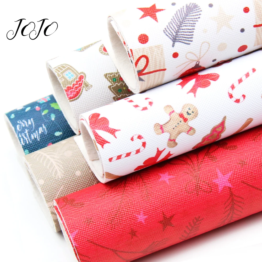 JOJO BOWS 22*30 см 6 шт. Рождественское украшение листы из синтетической кожи для