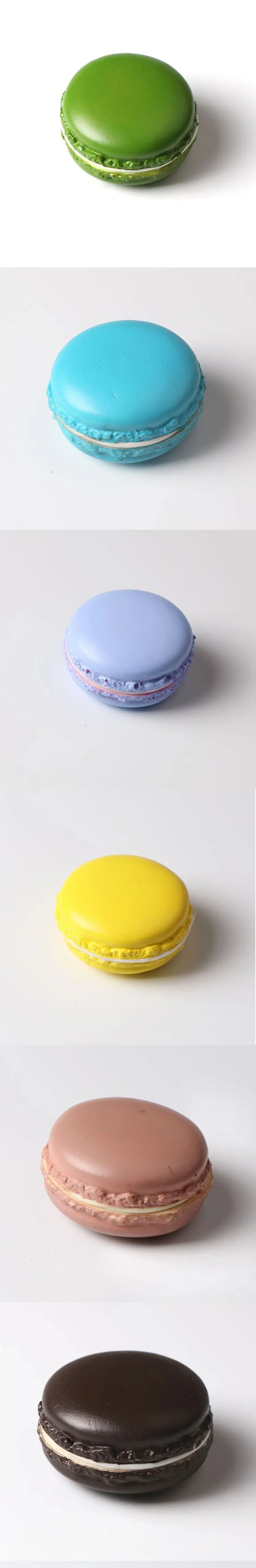 Colorful Macarons Key Pendant Donut Fake Bread French Sandwich Dessert Model 030 Y