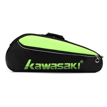 Kawasaki бадминтон рюкзак для ракеток для 6 бадминтон ракета большой емкости два плеча Двойной Палуба Спортивная тренировочная сумка