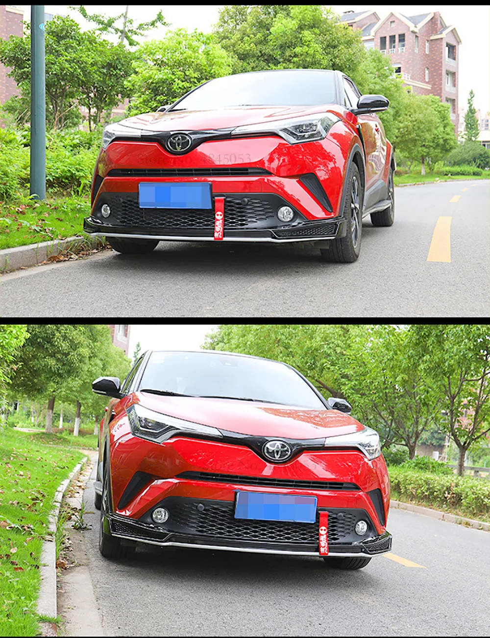 Автозапчасти для Toyota CHR CH-R углеродное волокно высокое качество задний спойлер передний бампер AITWATT