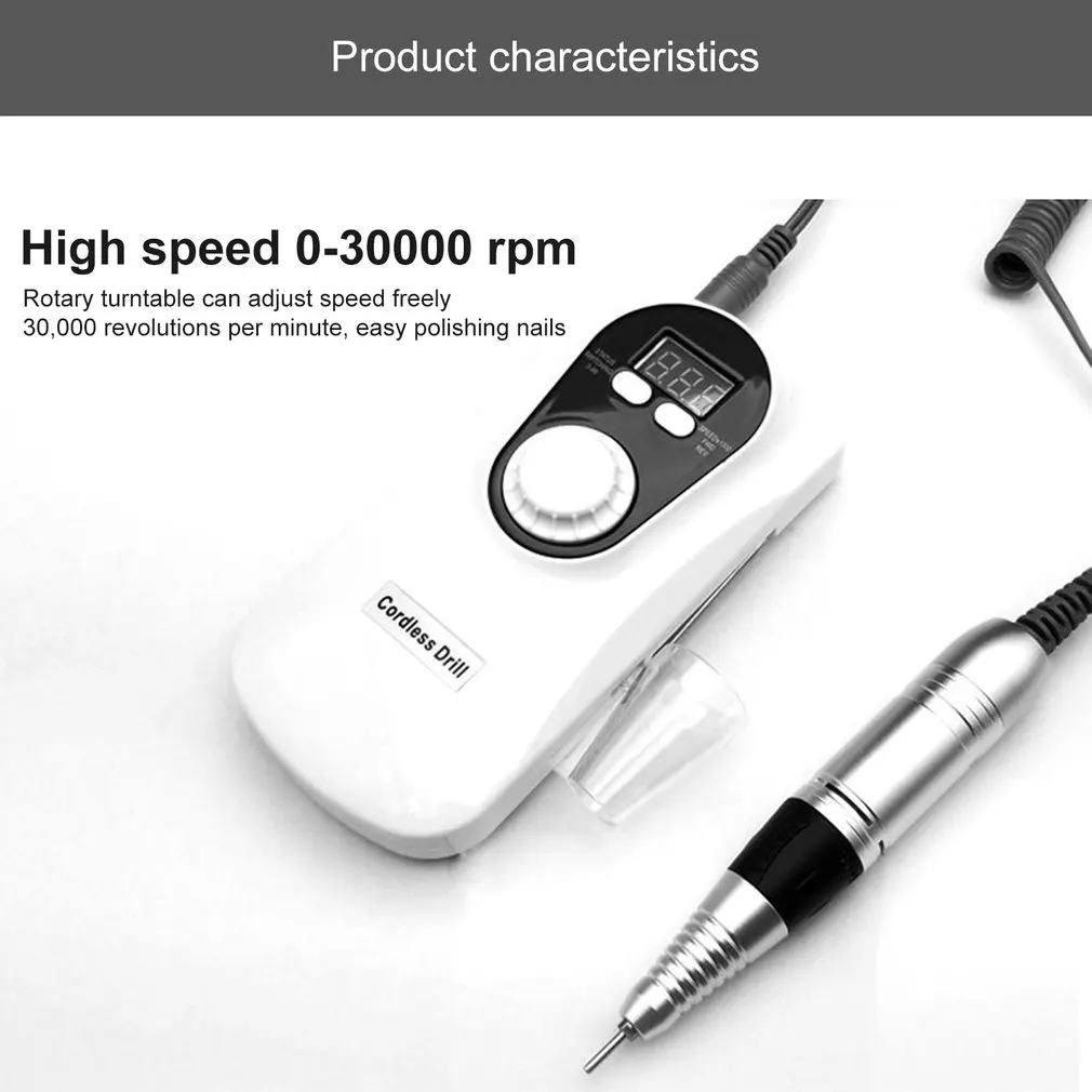 Portable Nail Drill Machine Device For Manicure Nail Polishing Tool Set Nail Files Instrument Mill Manicure Kit For Nails Art