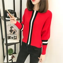 #Special Offers Fashion Patchwork Stripe Women Sweater Autumn Winter 2019 Plus Size Loose Korean Clothing Female Knited Tops Pullover sueter #Special Offers Fashion Patchwork Stripe Women Sweater Autumn Winter 2019 Plus Size Loose Korean Clothing Female Knited Tops Pullover sueter