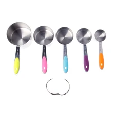 5 шт. мерные стаканы ложки из нержавеющей стали набор для выпечки кухонная чайная ложка инструменты Q0KA