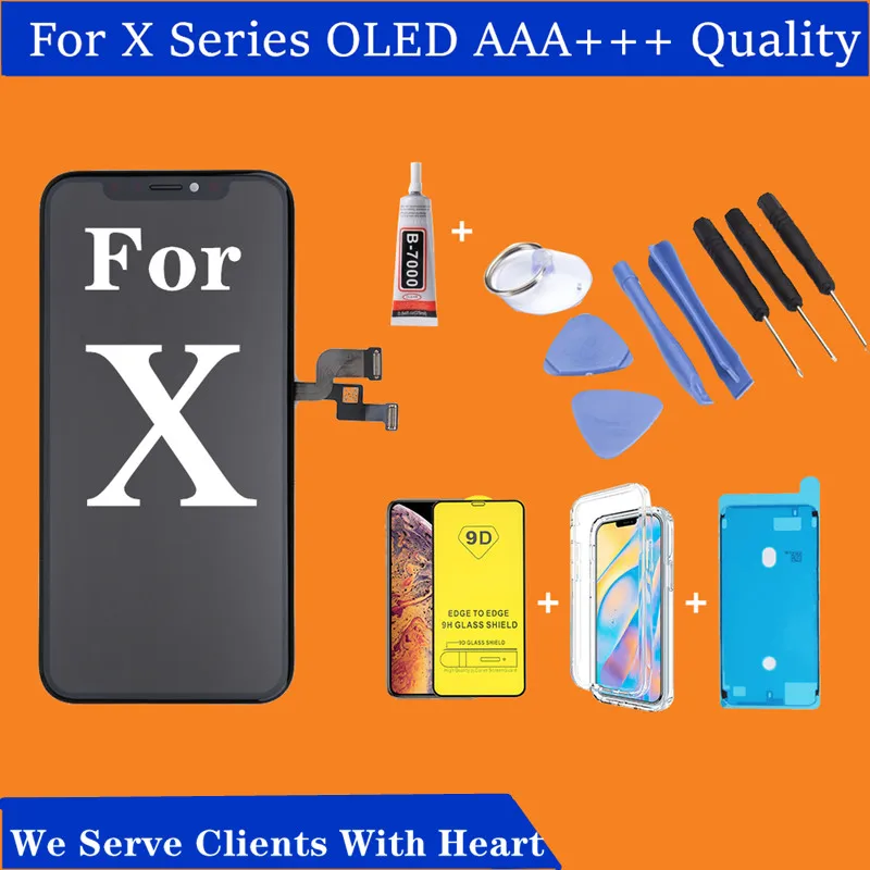 Best OLED Display For iPhone X LCD Touch Screen Assembly With 3D Force Replacement No Dead Pixel Repair Tool | Мобильные телефоны и