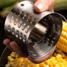 Pelador de maíz de acero inoxidable de alta calidad, herramienta de cocina para verduras y frutas, cuchillo redondo