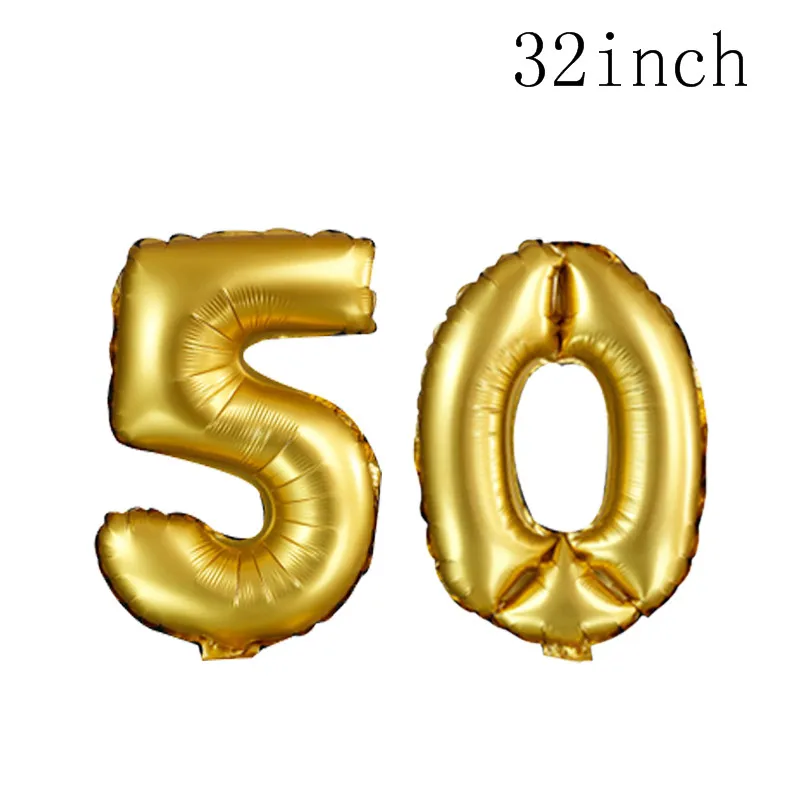 1 16 18 21 30 35 40 50 60 фоторамка на день рождения для детей и взрослых декоративная бумага для вечеринок с днем рождения фоторамка - Цвет: gold 50