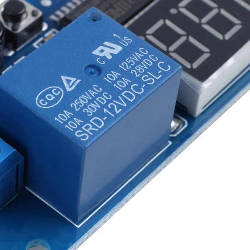 DC 12V Светодиодный дисплей цифровой таймер задержки переключения Модуль PLC Автоматизация