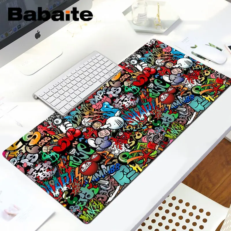 LockEdge 30X90cm Babaite, винтажный, крутой, граффити, для ноутбука, игровой коврик для мыши, для ноутбука, игровой, Lockedge, коврик для мыши, игровой коврик для мыши - Цвет: LockEdge 30X90cm