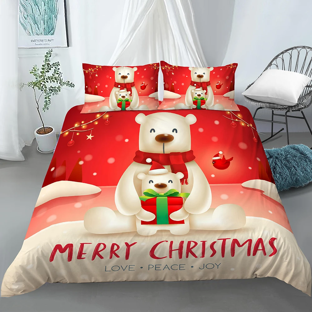 3D Santa Claus Print Chair Cover Christmas Decoration 34 Chair And Sofa Covers