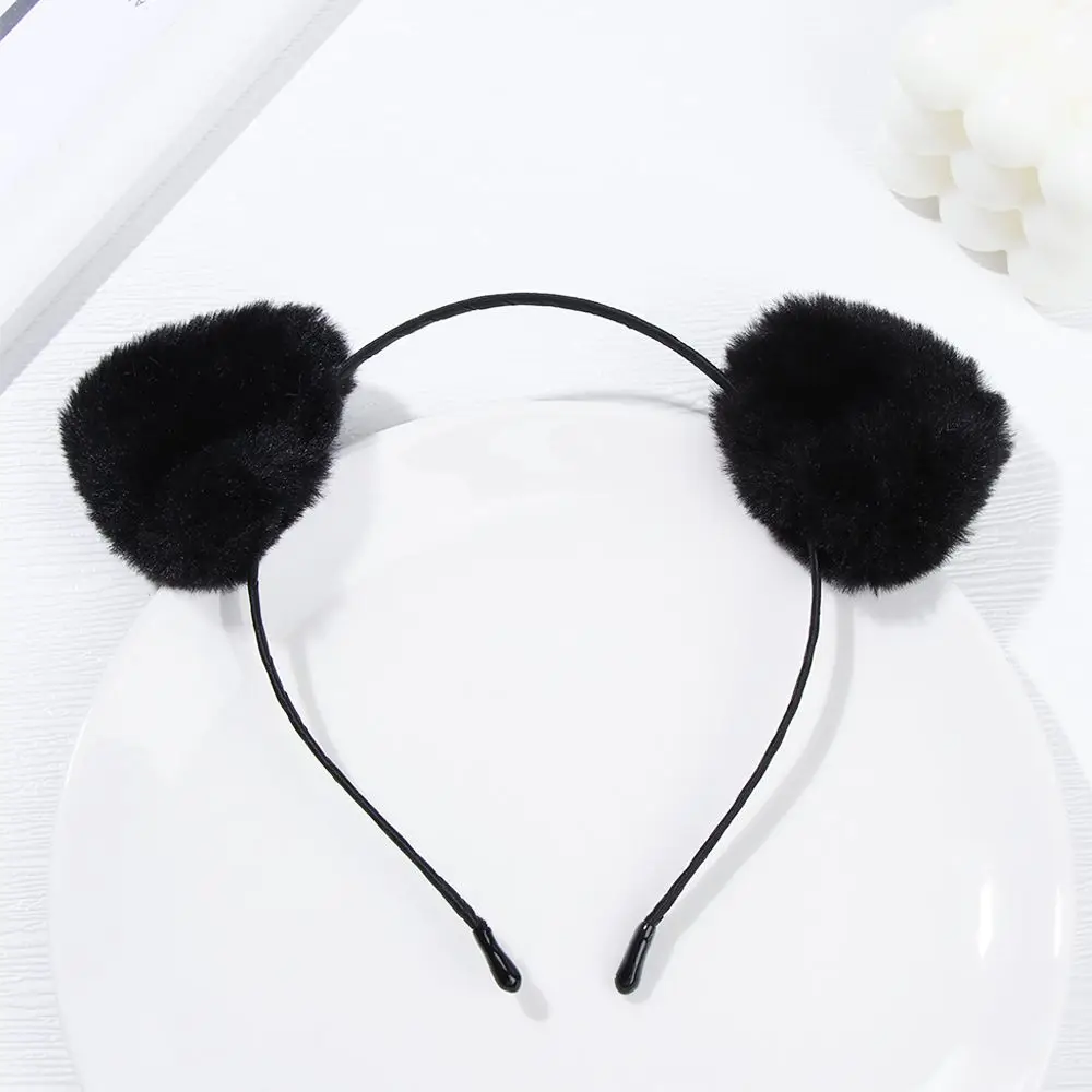Anime Cosplay Nette Gesicht Waschen Plüsch Cartoon Haar Zubehör Haar Hoop Haar Band Katze Ohren Stirnband – Detail 13
