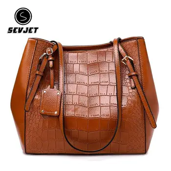 

Large Women Shoulder Bag Alligator Lady Tote PU Leather Women Handbag Brand Designer Women Messenger Bags Bolsas Feminina CJ1182