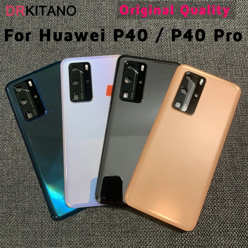 Оригинальный стеклянный чехол для задней крышки батарейного отсека Huawei P40 Pro +