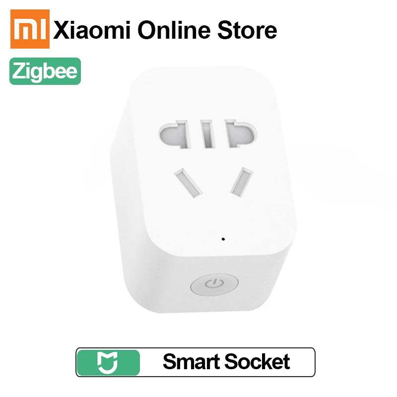 

Original Xiaomi Mijia Smart Socket Plug ZigBee Version Wireless Remote Control Work with Mi Home APP For Smart Home