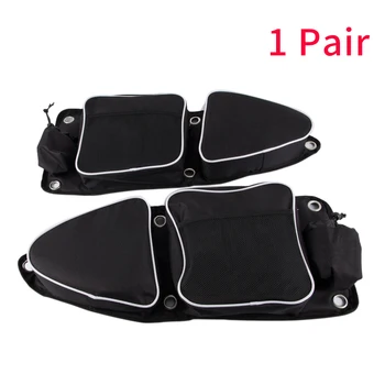 

1pair Car Side Door Bag Storage Front Driver Multi Pocket Passenger Auto Travel Organizer UTV Knee Pad For Polaris RZR XP1000