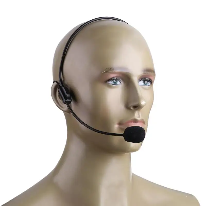 Portable Head-mounted Headset Microphone Wired 3.5mm Plug Guide Lecture Speech Headset Mic For Teaching Meeting