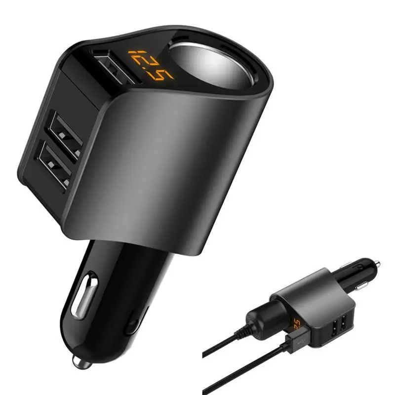 12-24 в 80 Вт автомобильный тройной USB адаптер для автомобильного прикуривателя розетка сплиттер конвертер автомобильное напряжение Диагностика прикуривателя