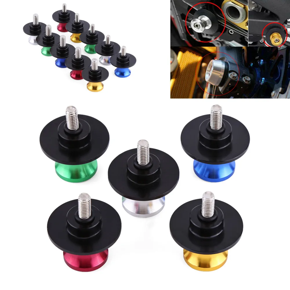 6mm 8mm 10mm Motorcycle CNC Rear Stand Swing Arm Spool Sliders Stand