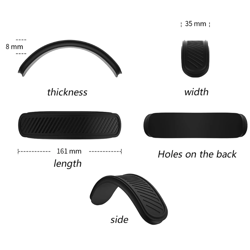 Silicone Headband Cover Washable Headband Cushion Case Protective Cover for-Airpods Max Wireless Headset