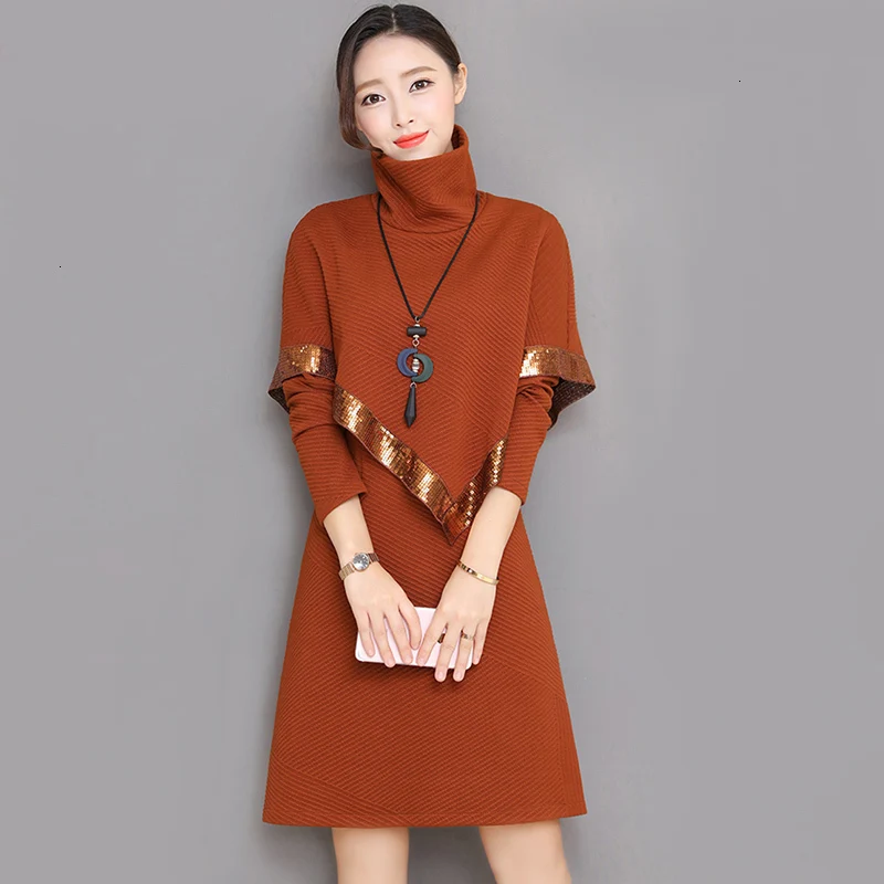 

Retrieve Winter Solid Used Trui Dress Women Fashion Long Coltrui Women Used Twin Trui YM1147