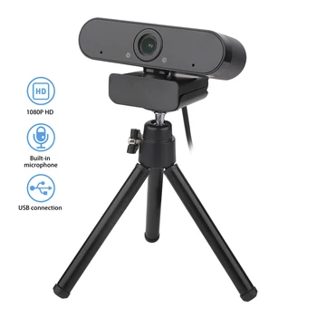 

1080P HD Fixed Focus Webcam 3.0 Mega Video Calling Recording Web Cam USB Free Driver Build in Microphone For Recording Tripod
