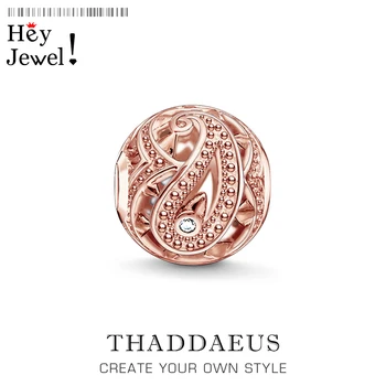 

Beads Rose Gold Color Water Drip,2019 Brand Silver Gift Fits Bracelet Thomas Necklace Karma Charms European Jewelry Accessories