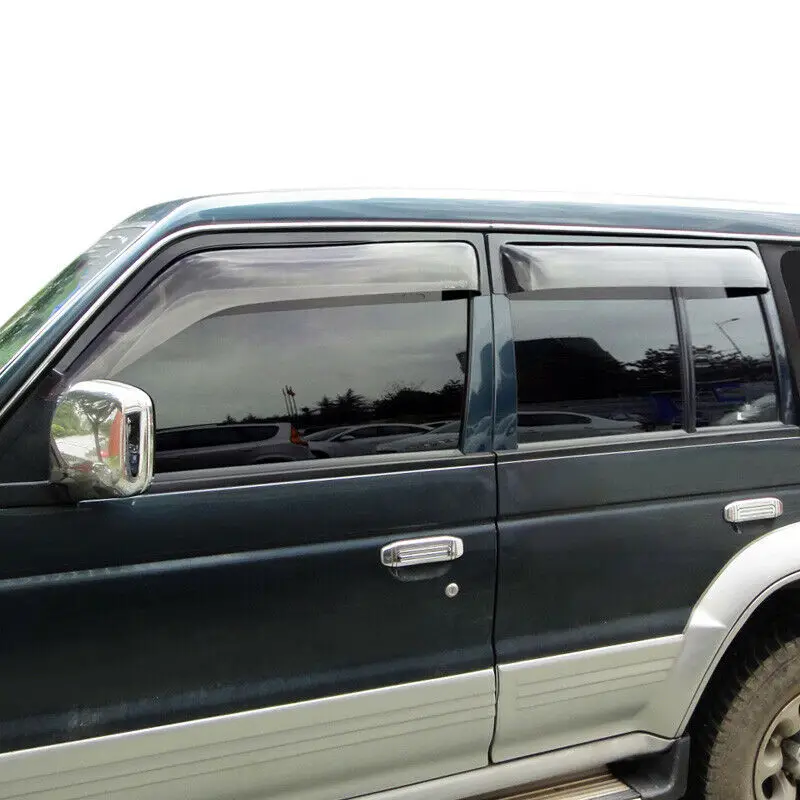 Модификация автомобиля автомобильные аксессуары W/PAJERO оконный козырек Защита от солнца дождь вентиляционная защита для Mitsubishi Pajero V31 V32 33